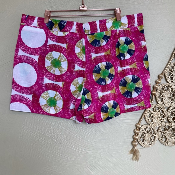 African Print Lightweight Cotton Shorts, Bright Pink, XL-XXL - Picture 9 of 9